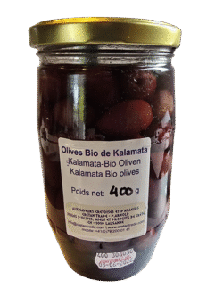 Olives BIO de Grèce continentale (Kalamata) 400g